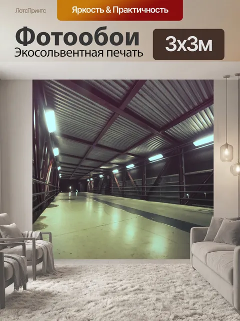 Фотообои Крытый пешеходный мост