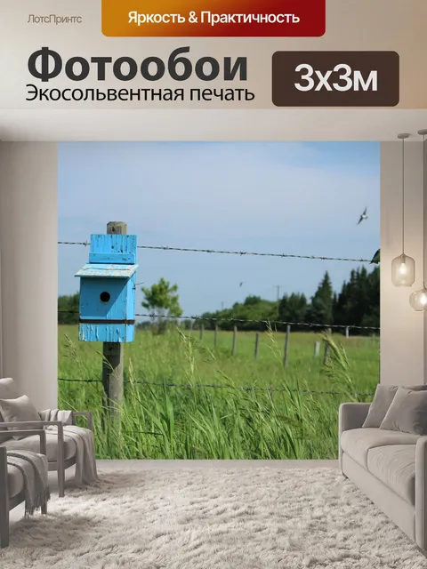 Фотообои Синяя птица дом