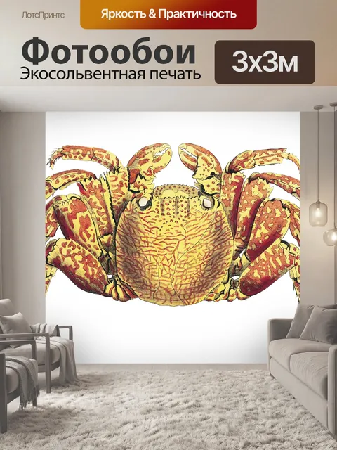 Фотообои Краб-рак Винтажное искусство