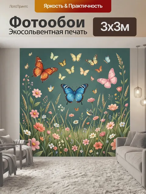 300 × 300 см · Экосольвентная печать