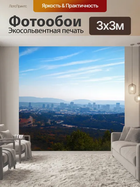 Фотообои вид на город Претория из щанскопа