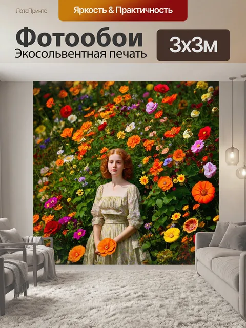 Фотообои цветы в стиле данте габриэль россетти
