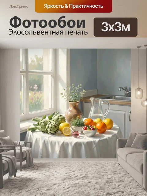 Фотообои Солнечный натюрморт у окна