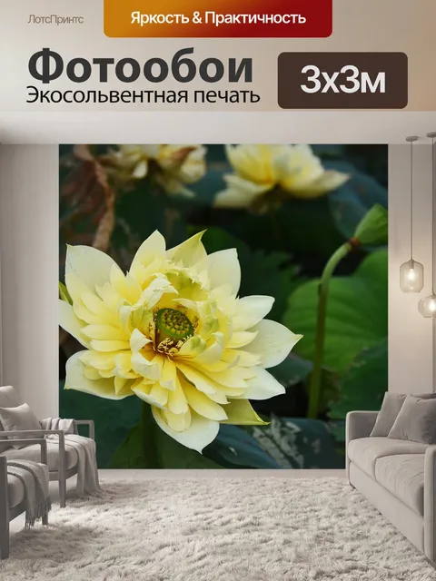 Фотообои Золотой лотос