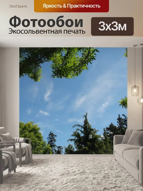 Фотообои Узкие облака в голубом небе 2