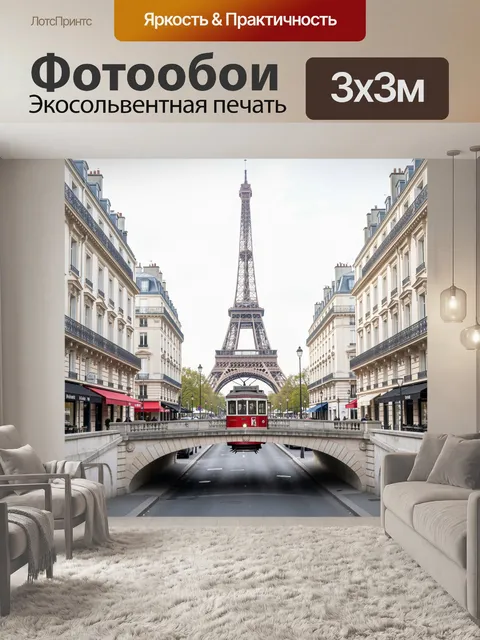 300 × 300 см · Экосольвентная печать