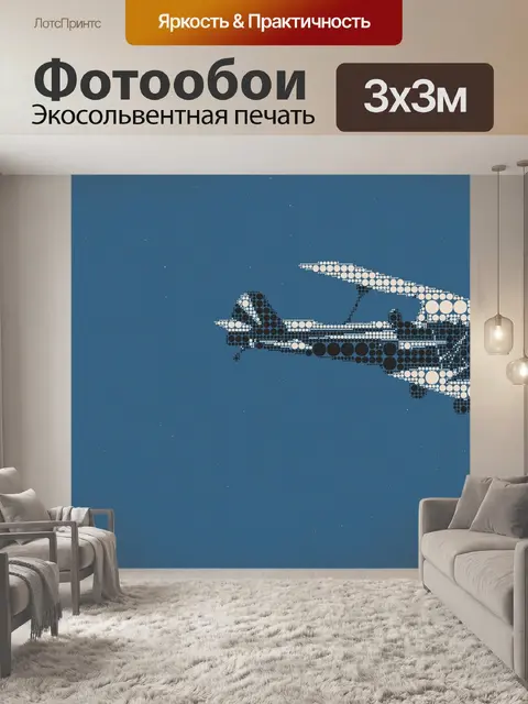Фотообои Небо самолет
