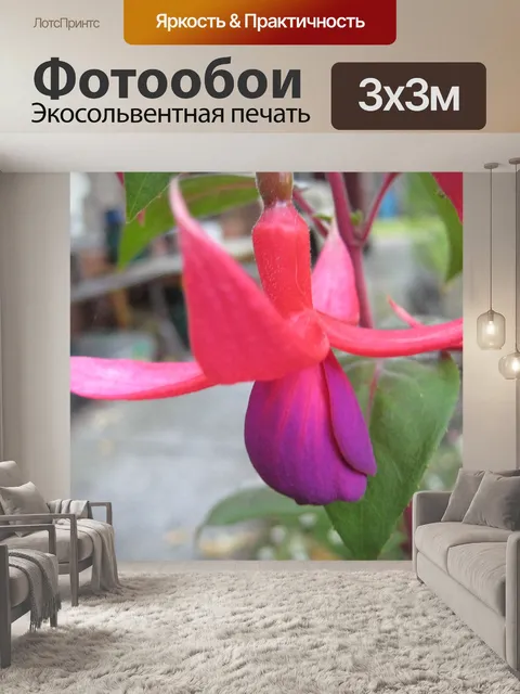 Фотообои Фуксия