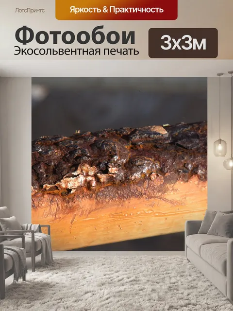 Фотообои Ржавая труба крупным планом