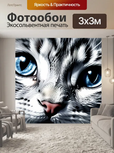 Фотообои с котенком