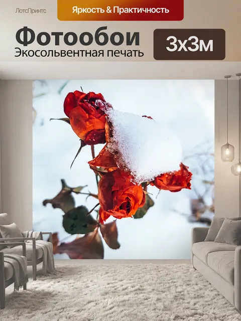 Фотообои Снег