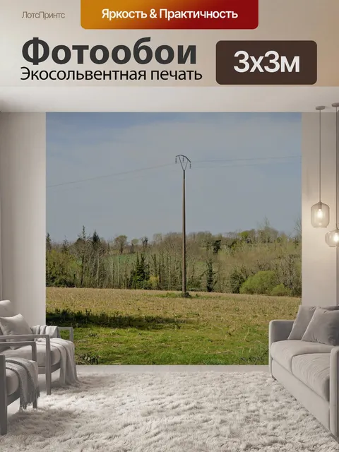 Фотообои Бетонный электрический столб