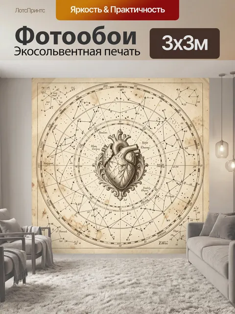 Фотообои Анатомия среди созвездий