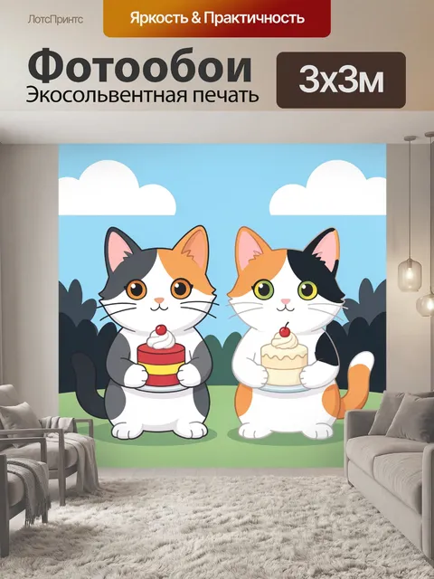 300 × 300 см · Экосольвентная печать