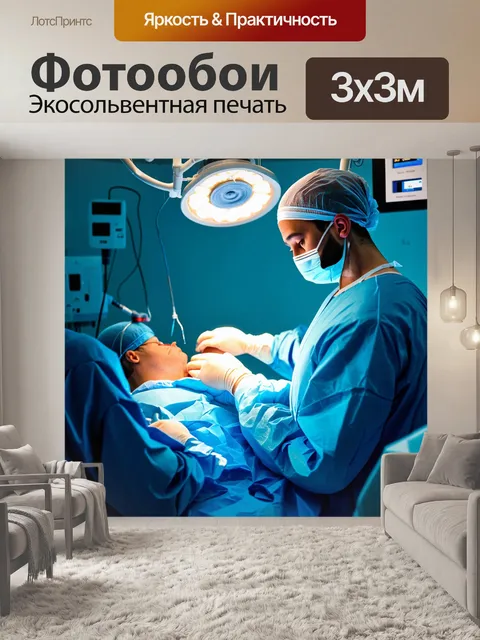 Фотообои подробное изображение хирургической операции