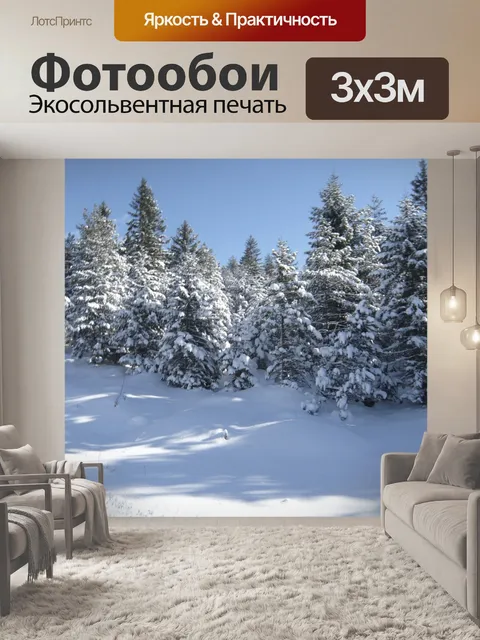 Фотообои Снег