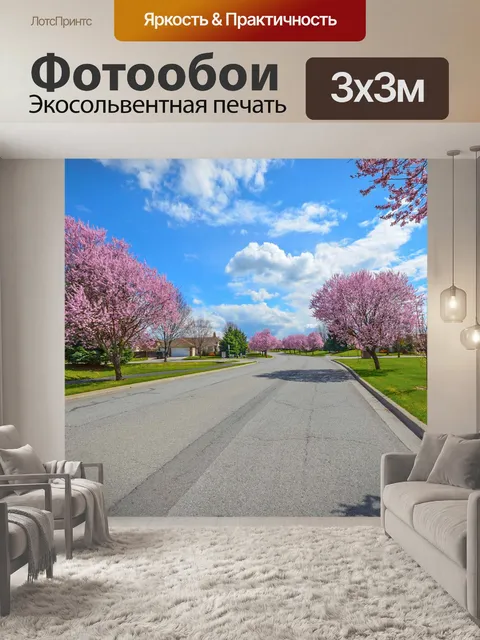 Фотообои Красочная улица