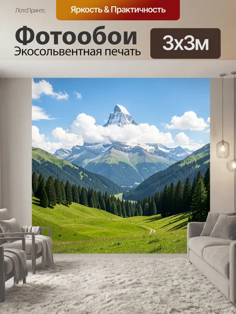 300 × 300 см · Экосольвентная печать