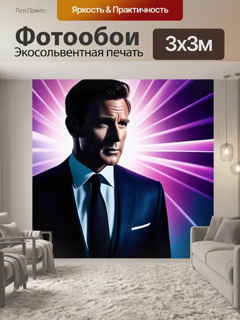 Фотообои с бондом легкий