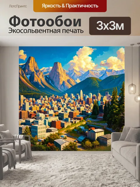 Фотообои город в стиле альберт бирштадт
