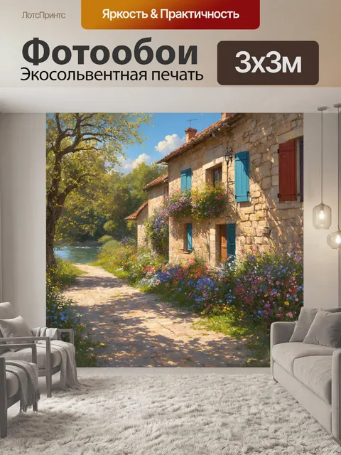 Фотообои прованс: в это весеннее время года парки и сады полны живых цветов и свежей зелени