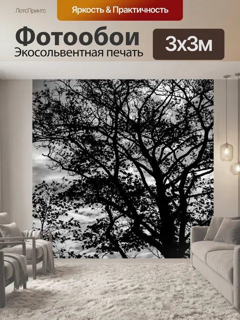 Фотообои Дерево Силуэт