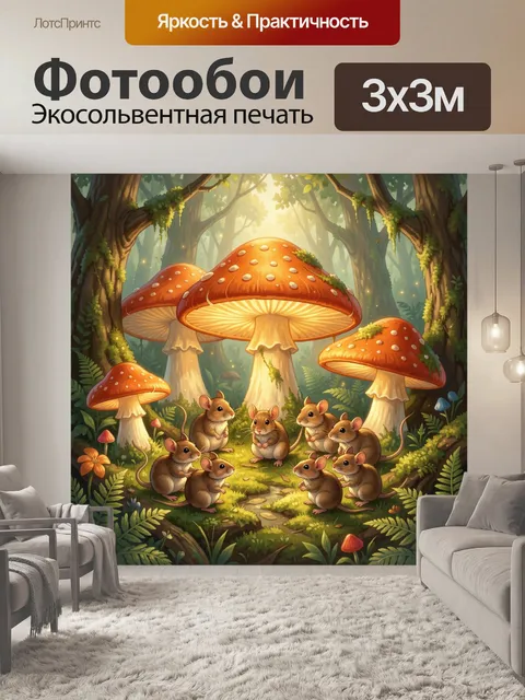 300 × 300 см · Экосольвентная печать