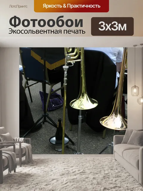 Фотообои Тромбон на стенде
