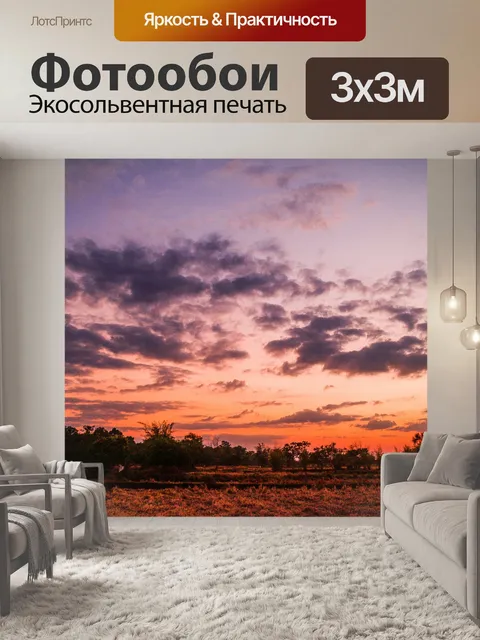Фотообои дерево на закате