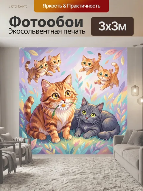 300 × 300 см · Экосольвентная печать
