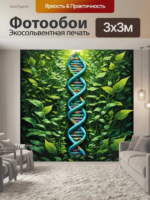 Фотообои художественная репрезентация днк