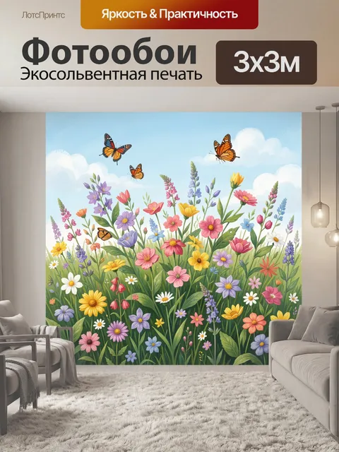 300 × 300 см · Экосольвентная печать