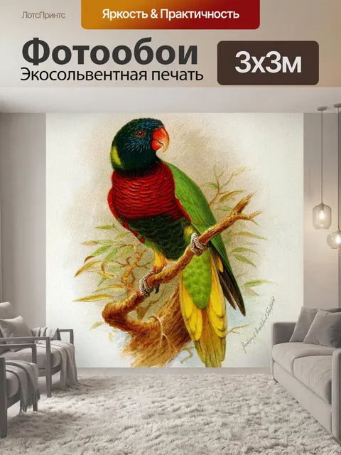 Фотообои Птица винтаж искусство старый