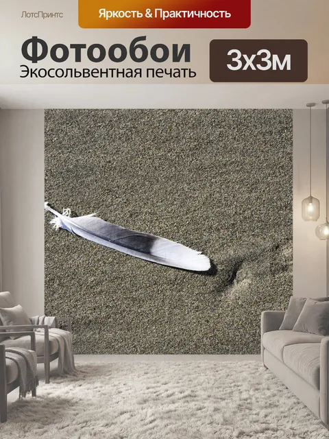 Фотообои Перо и песок
