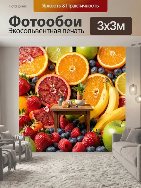 300 × 300 см · Экосольвентная печать