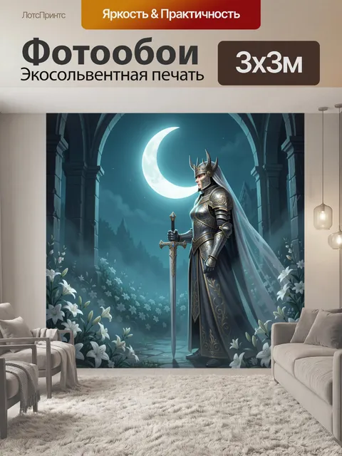 Фотообои Лунная королева в доспехах