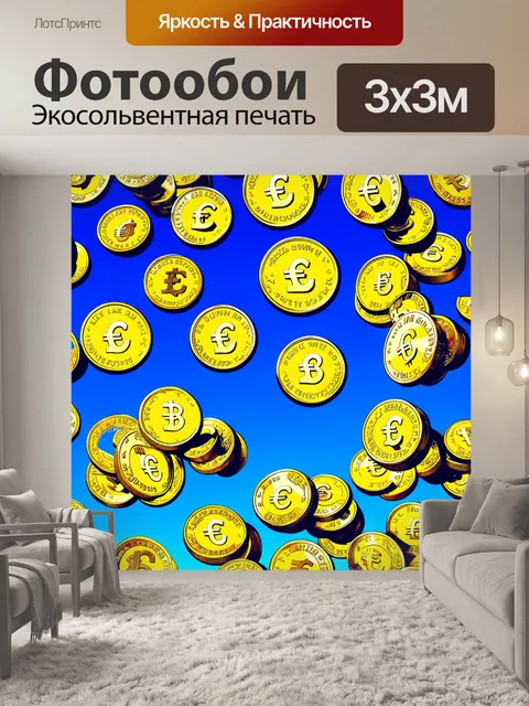 Фотообои на фоне ярко-синего вечернего неба