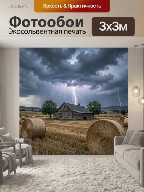 300 × 300 см · Экосольвентная печать