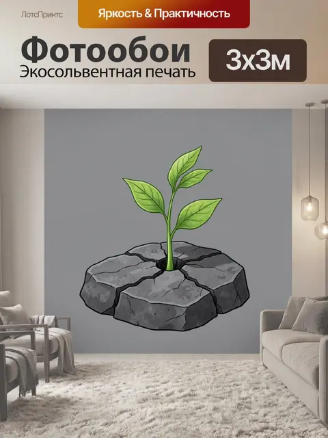 300 × 300 см · Экосольвентная печать