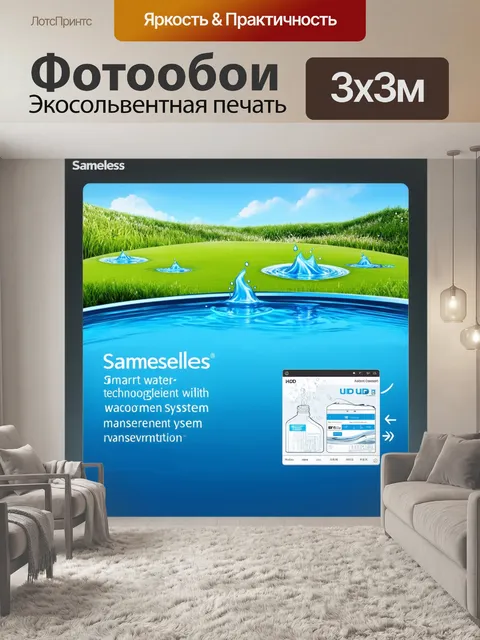 Фотообои умная система управления водными ресурсами