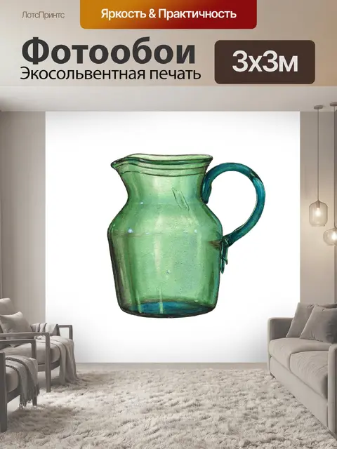 Фотообои Ваза винтажная художественная роспись