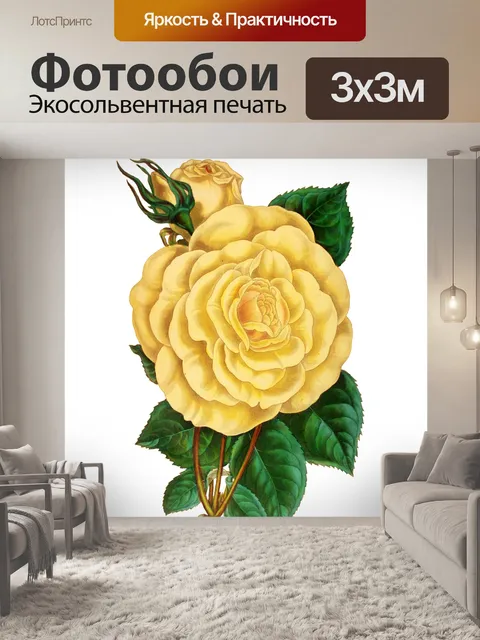 Фотообои Роза цветут винтажное искусство