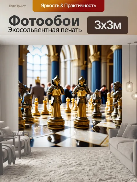 Фотообои изображение шахматного турнира