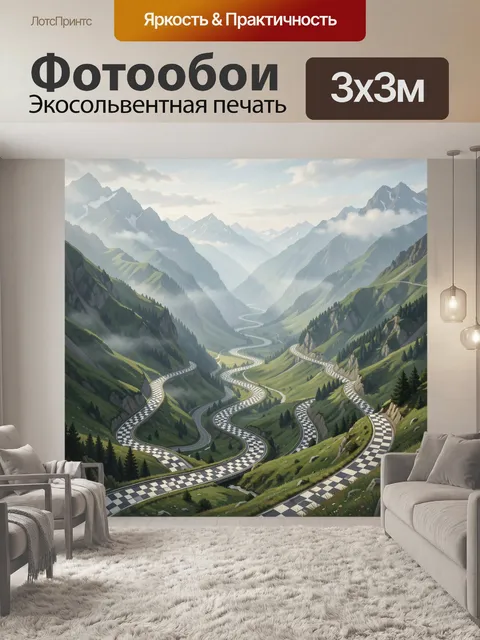 300 × 300 см · Экосольвентная печать