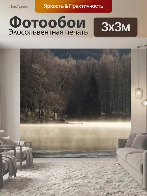 Фотообои Мороз идет к озеру