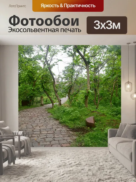 Фотообои путь лес 11