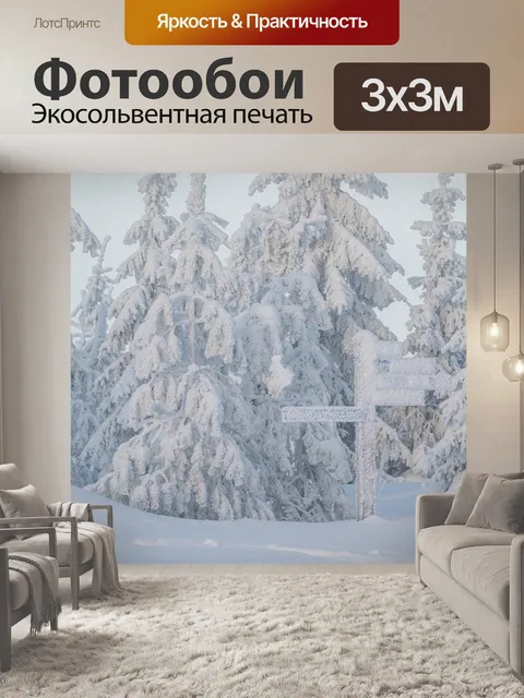 Фотообои Снег