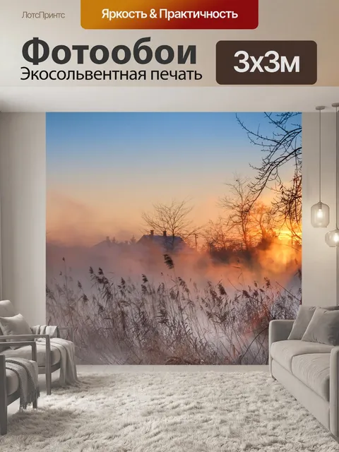 Фотообои Закат в яс