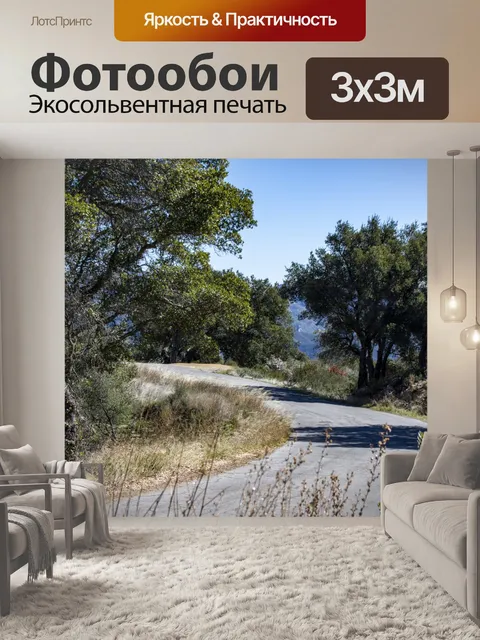 Фотообои сельское шоссе