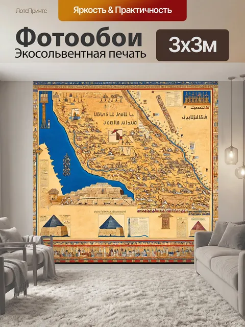 Фотообои египет в художественном стиле, старинные карты и навигация, подчеркивающие историческое значение египта